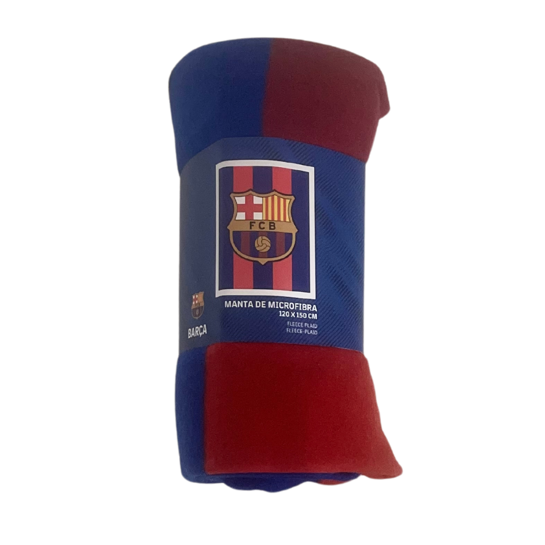 Manta Polar FC Barcelona “Blaugrana” Poliéster – 120 x 150 cm