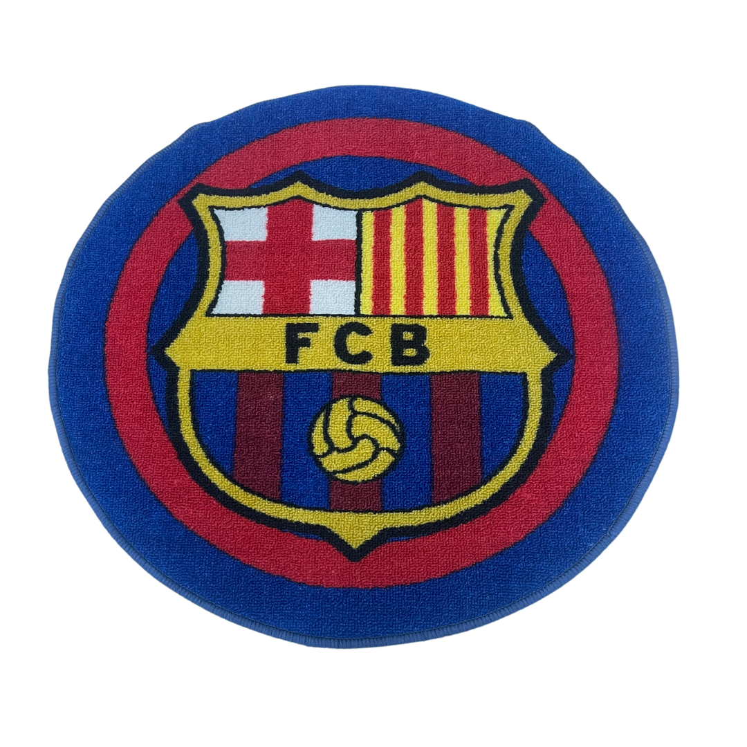 Alfombra FC Barcelona "Blaugrana" con Logo – Forma Redonda de 60 cm