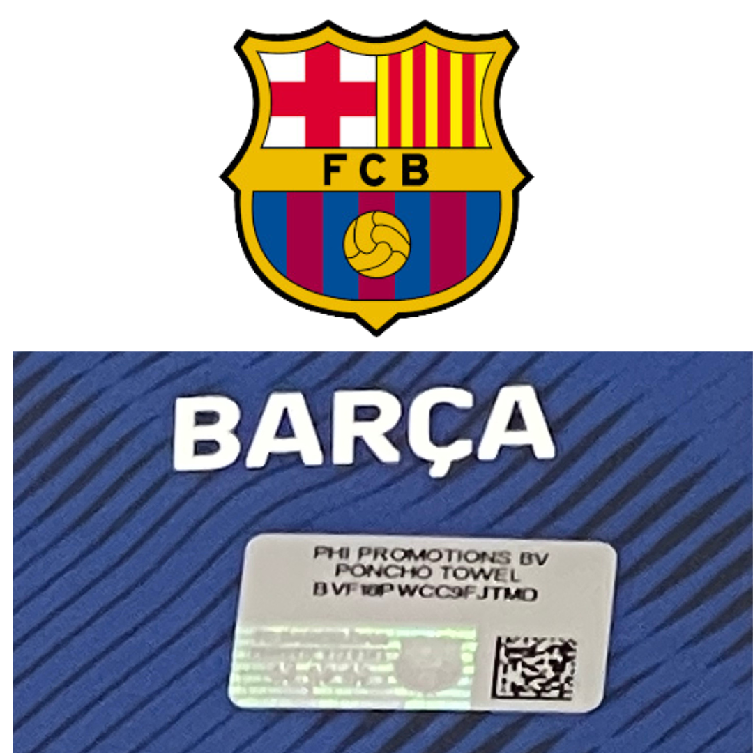 Poncho Bebé FC Barcelona "Blaugrana" Microfibra – 60 x 120 cm